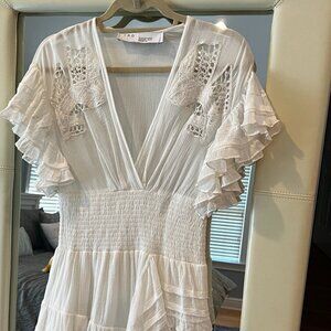 Iro Paris white ruffle dress Size EU36